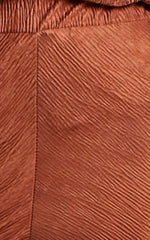 Rosamund Pants - High Waisted Crinkle Flared Pants in Clay