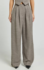 Andie Pants - High Waist Tailored Pants in Grey