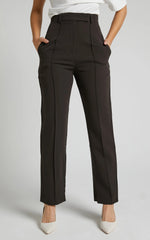 Rogers Pants - High Waisted Pants in Charcoal