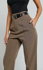 Rogers Pants - High Waisted Pants in Mocha