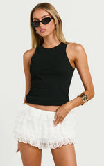 Alex Shorts - Lace Bloomer Shorts in White
