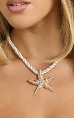 Havana Starfish Rope Necklace in Gold