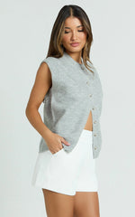 Marlena Shorts - High Waisted A Line Tailored Shorts in White