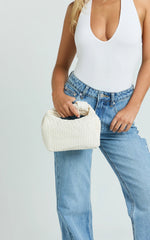 Reesley Knot Handle Bag in Bone