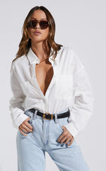 Chaemay Shirt - Long Sleeve Shirt in White