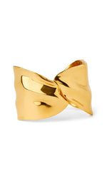 Loralie Textured Cuff Bracelet in Gold