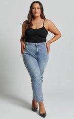 Daramie Bodysuit - Underbust Detail Bodysuit in Black
