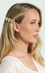 Raquel Shell Barette in Gold