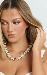 Marielle Chunky Pearl and Gold Necklace in Gold