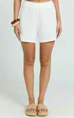 Adeline Short - Knit Short in White