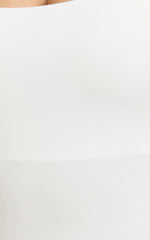 Off My Back Bodysuit - Square Neck Bodysuit in White