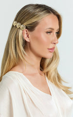 Raquel Shell Barette in Gold